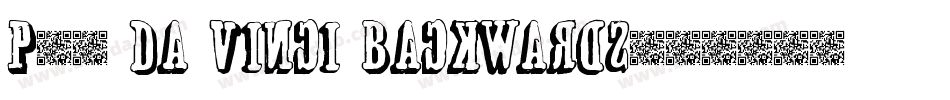 P22 Da Vinci Backwards字体转换